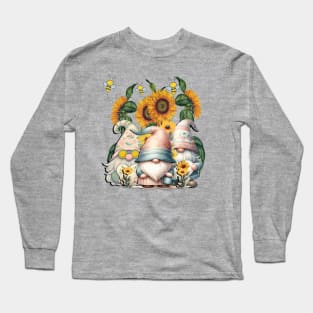 Cute Spring & Summer Gnomes Long Sleeve T-Shirt